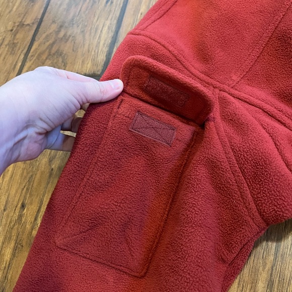 Duluth Trading men’s full zip fleece jacket size small burnt red orange nice! - Picture 5 of 13